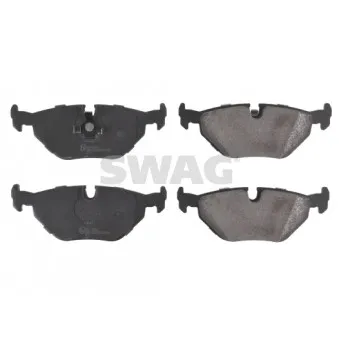 Jeu de 4 plaquettes de frein arrière SWAG