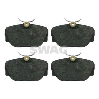 Jeu de 4 plaquettes de frein avant SWAG 20 91 6197