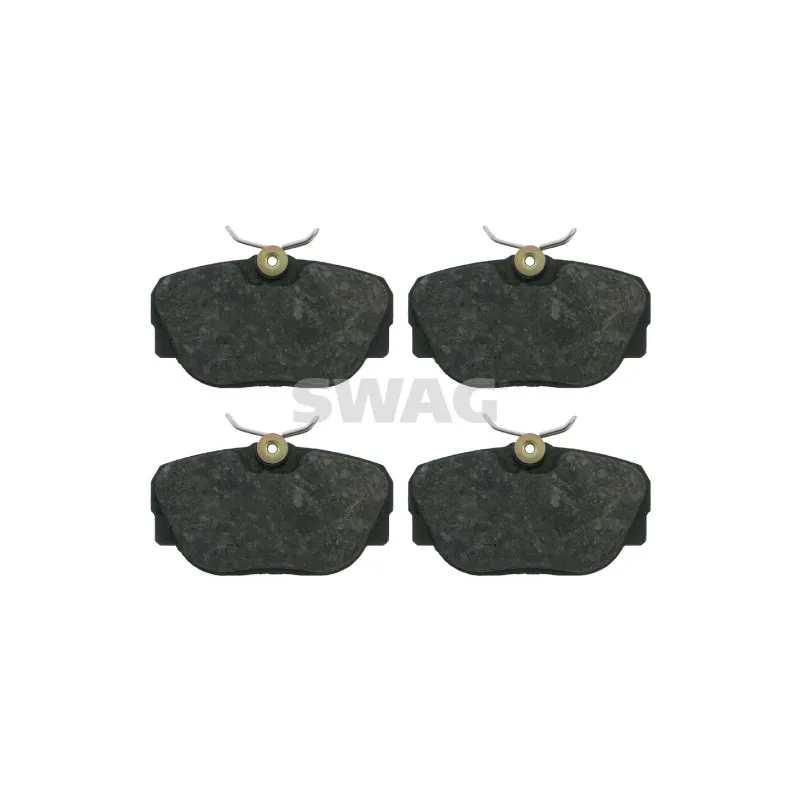 Jeu de 4 plaquettes de frein avant SWAG 20 91 6197