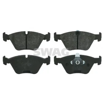 Jeu de 4 plaquettes de frein avant SWAG