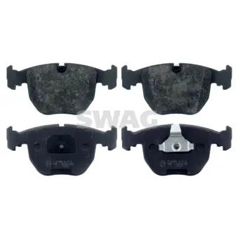 Jeu de 4 plaquettes de frein avant SWAG