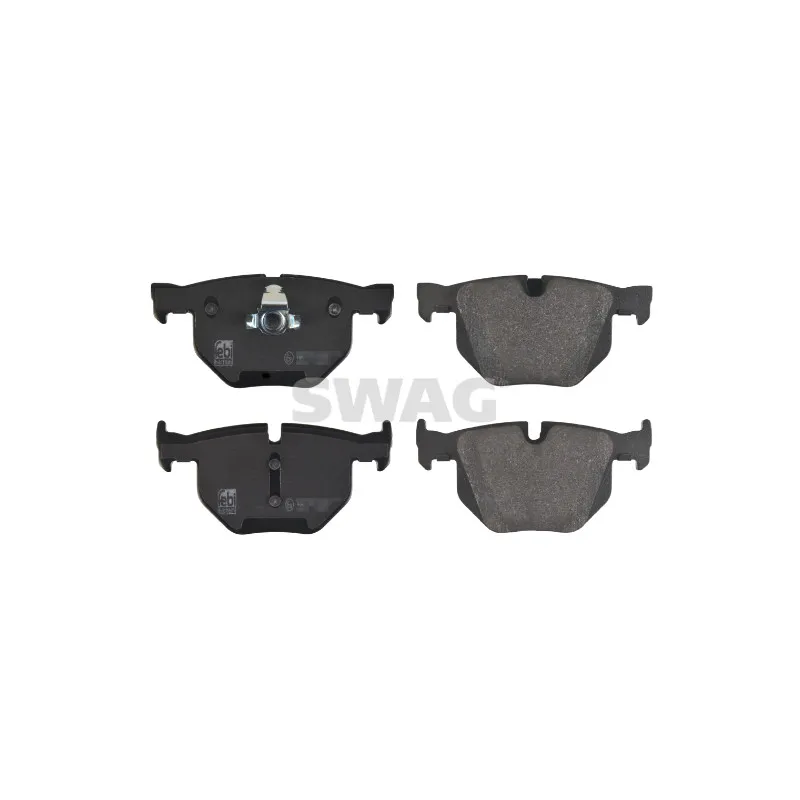 Jeu de 4 plaquettes de frein arrière SWAG 20 91 6466