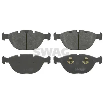 Jeu de 4 plaquettes de frein avant SWAG