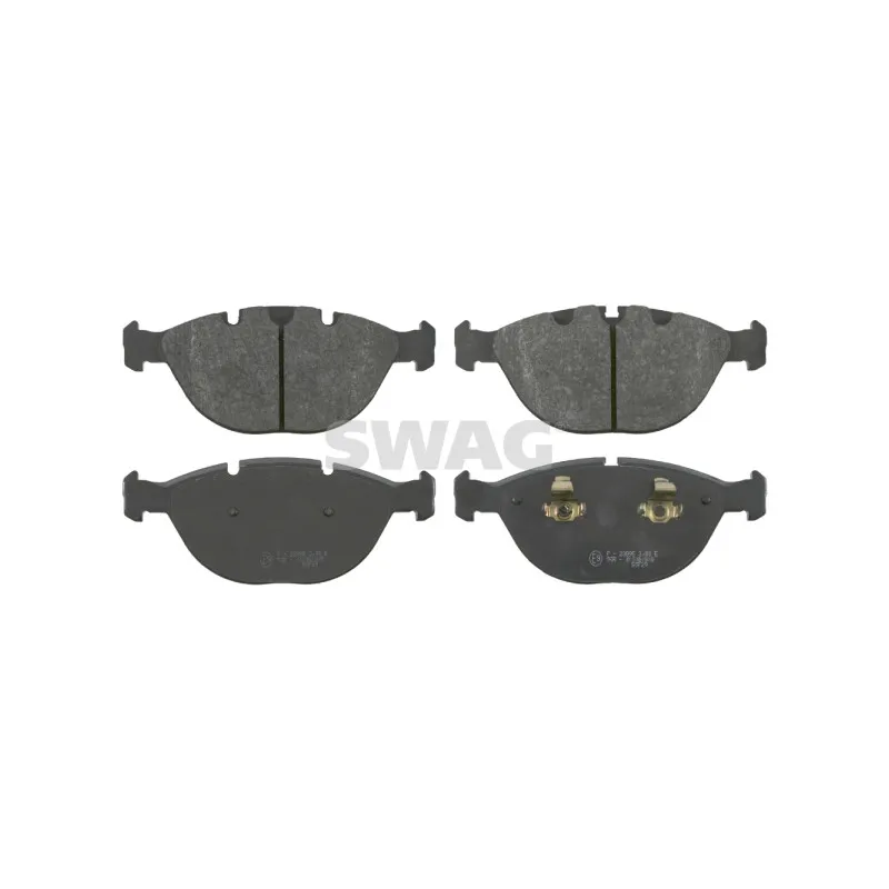 Jeu de 4 plaquettes de frein avant SWAG 20 91 6501
