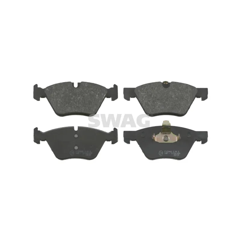Jeu de 4 plaquettes de frein avant SWAG 20 91 6503