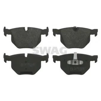 Jeu de 4 plaquettes de frein arrière SWAG 20 91 6587