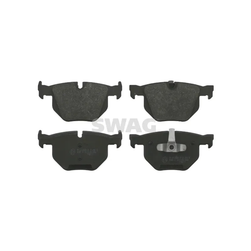 Jeu de 4 plaquettes de frein arrière SWAG 20 91 6587
