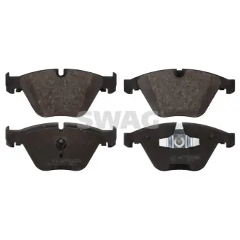 Jeu de 4 plaquettes de frein avant SWAG