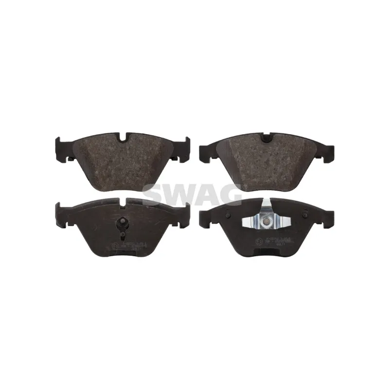 Jeu de 4 plaquettes de frein avant SWAG 20 91 6728