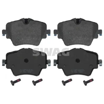Jeu de 4 plaquettes de frein avant SWAG