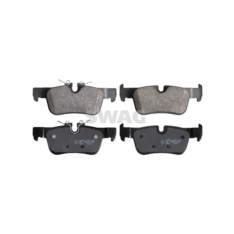 Jeu de 4 plaquettes de frein arrière SWAG 20 91 6910