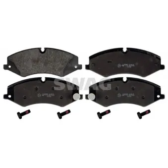 Jeu de 4 plaquettes de frein avant SWAG 22 11 6124