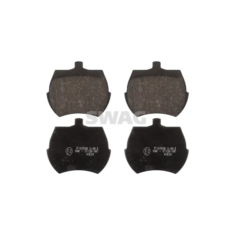 Jeu de 4 plaquettes de frein avant SWAG 22 11 6201