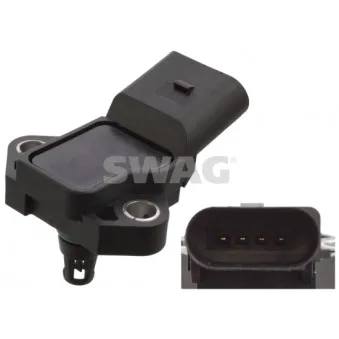 Capteur, pression de suralimentation SWAG 30 10 5744