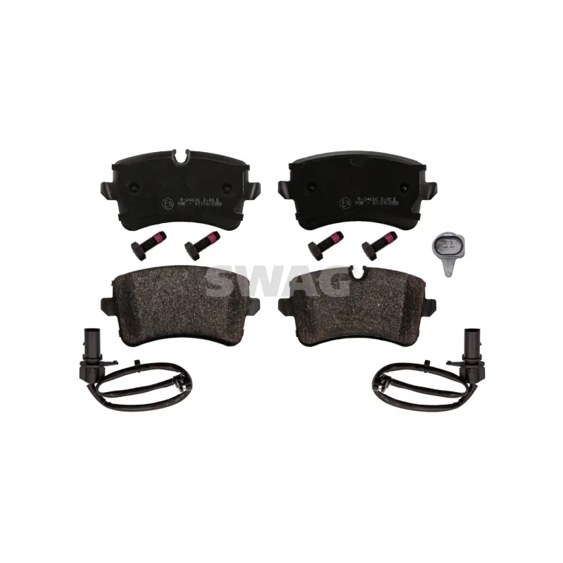 Jeu de 4 plaquettes de frein arrière SWAG 30 11 6016