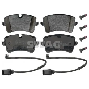 Jeu de 4 plaquettes de frein arrière SWAG 30 11 6017