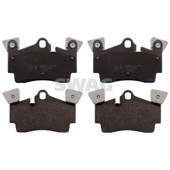 Jeu de 4 plaquettes de frein arrière SWAG