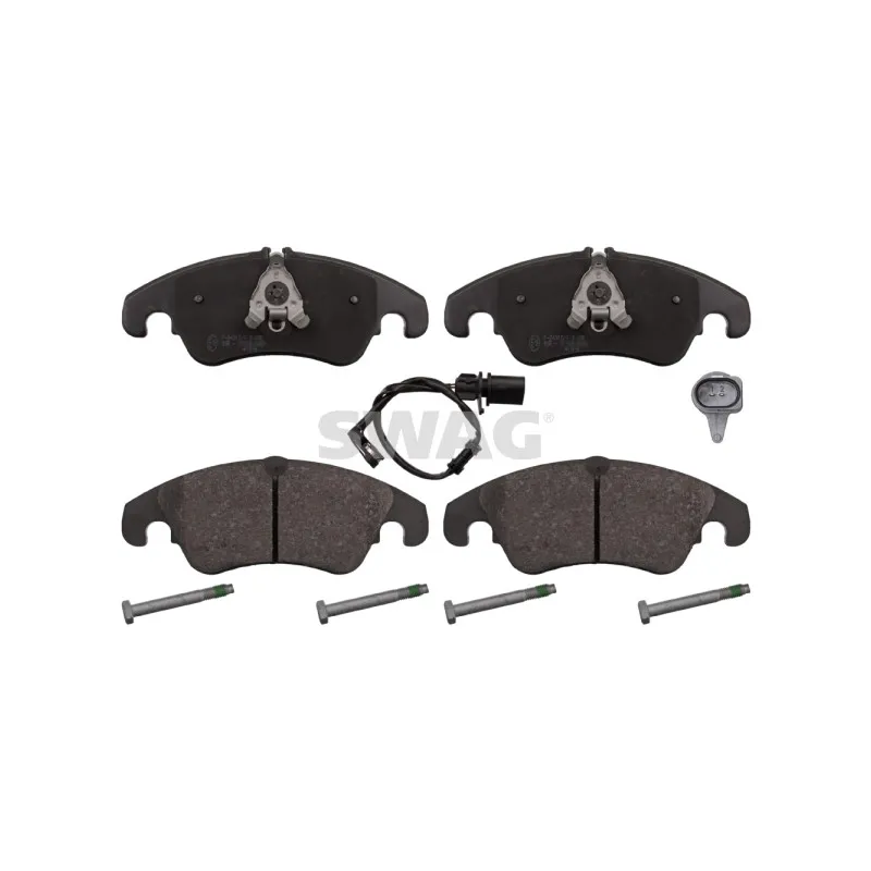 Jeu de 4 plaquettes de frein avant SWAG 30 11 6021