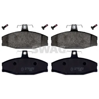 Jeu de 4 plaquettes de frein avant SWAG