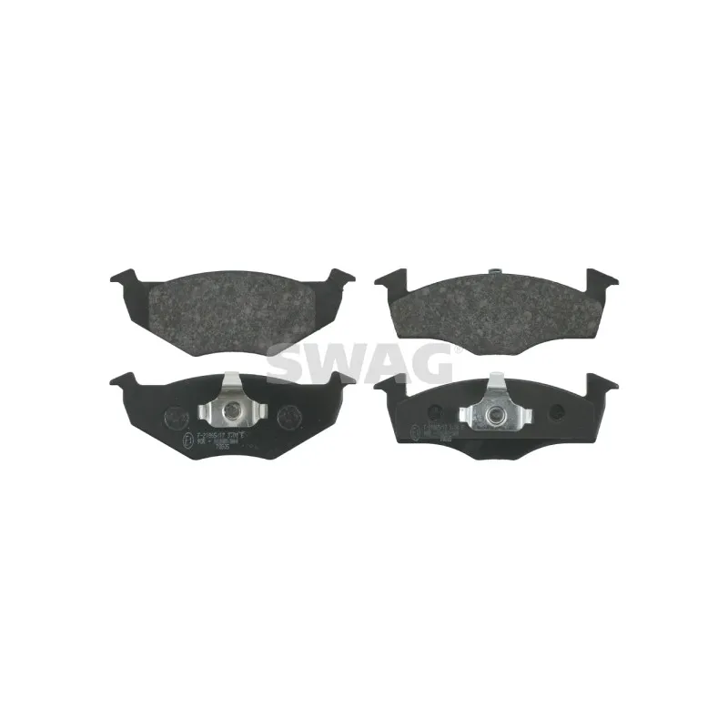 Jeu de 4 plaquettes de frein avant SWAG 30 91 6044