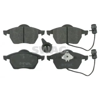 Jeu de 4 plaquettes de frein avant SWAG