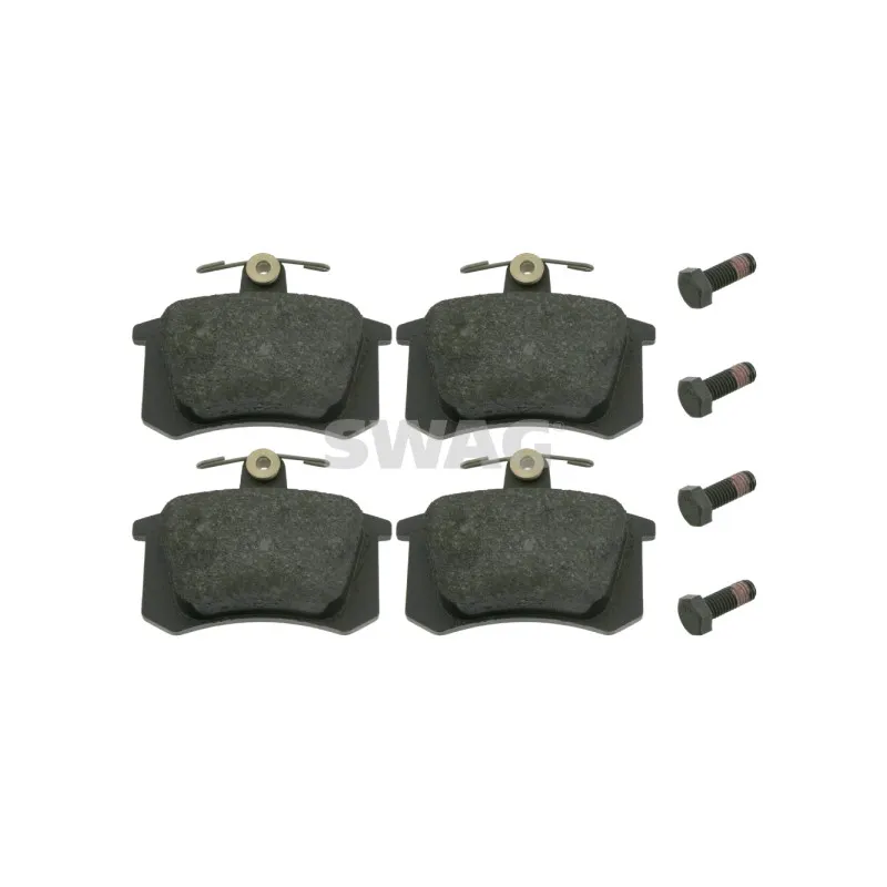 Jeu de 4 plaquettes de frein arrière SWAG 30 91 6144