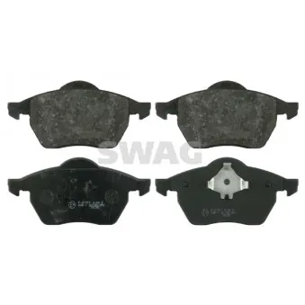 Jeu de 4 plaquettes de frein avant SWAG 30 91 6280