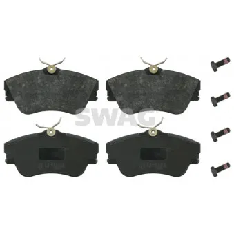 Jeu de 4 plaquettes de frein avant SWAG