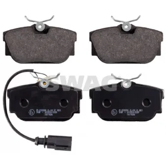 Jeu de 4 plaquettes de frein arrière SWAG