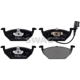 Jeu de 4 plaquettes de frein avant SWAG 30 91 6446