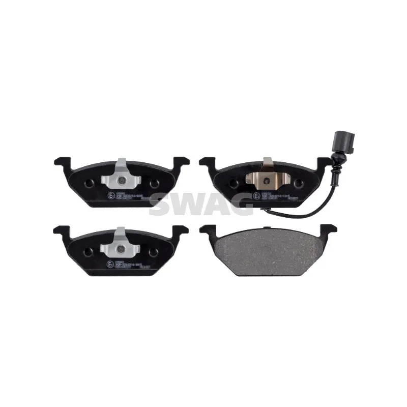 Jeu de 4 plaquettes de frein avant SWAG 30 91 6446