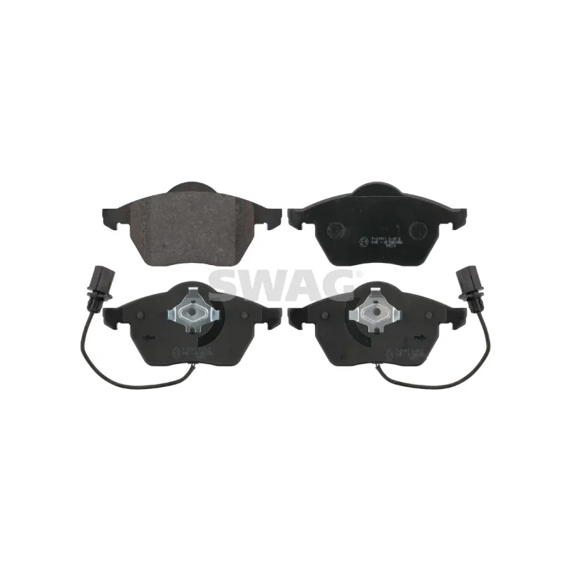 Jeu de 4 plaquettes de frein avant SWAG 30 91 6447