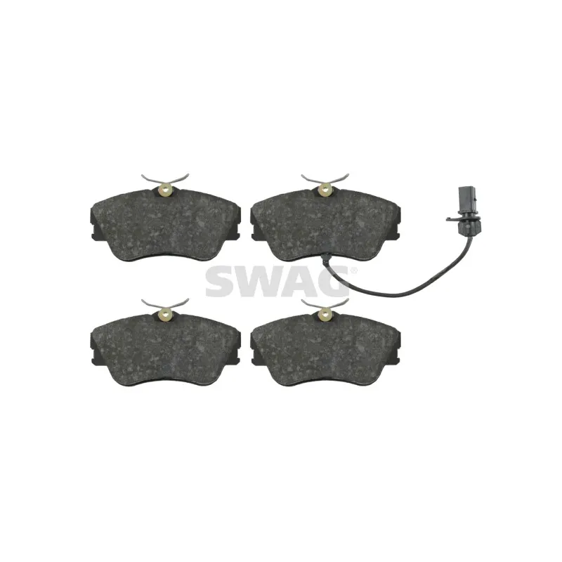Jeu de 4 plaquettes de frein avant SWAG 30 91 6449