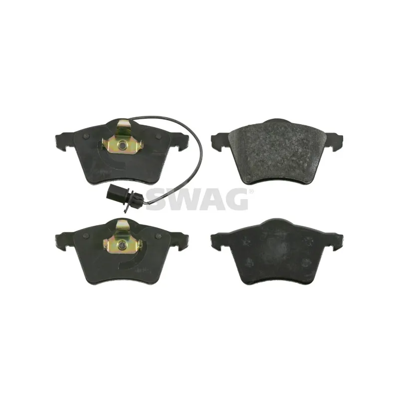 Jeu de 4 plaquettes de frein avant SWAG 30 91 6458