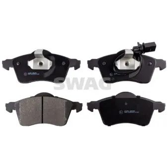 Jeu de 4 plaquettes de frein avant SWAG