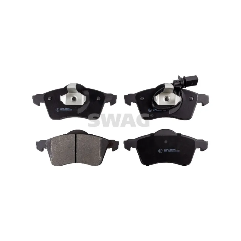 Jeu de 4 plaquettes de frein avant SWAG 30 91 6464