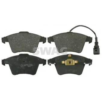 Jeu de 4 plaquettes de frein avant SWAG