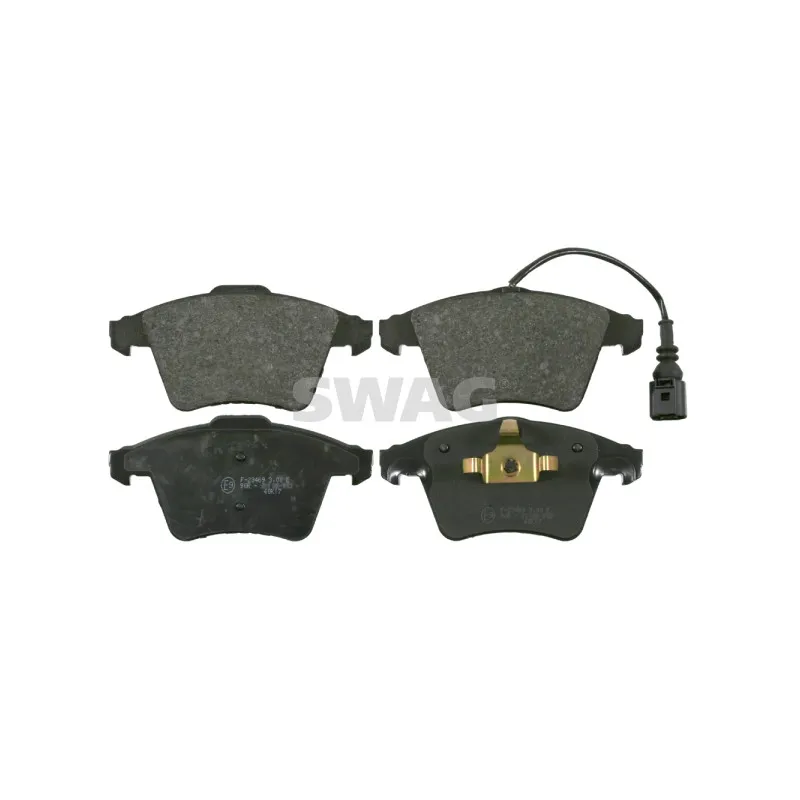 Jeu de 4 plaquettes de frein avant SWAG 30 91 6465