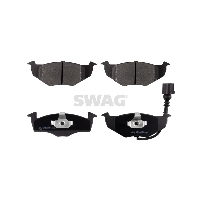 Jeu de 4 plaquettes de frein avant SWAG 30 91 6482
