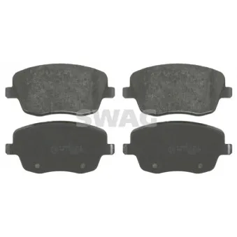 Jeu de 4 plaquettes de frein avant SWAG