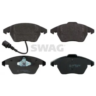 Jeu de 4 plaquettes de frein avant SWAG 30 91 6502