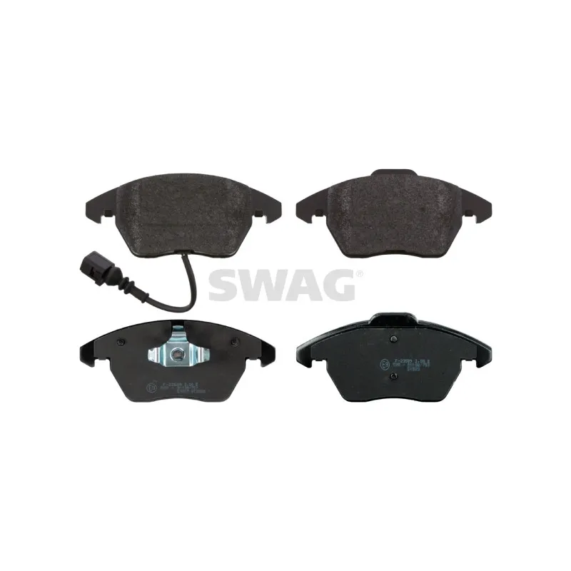Jeu de 4 plaquettes de frein avant SWAG 30 91 6502
