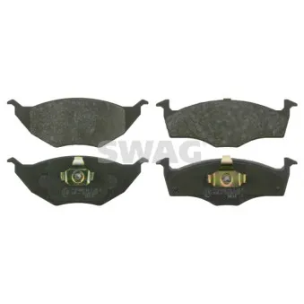 Jeu de 4 plaquettes de frein avant SWAG