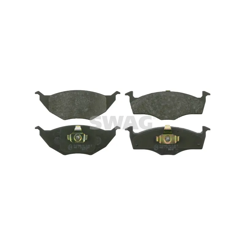 Jeu de 4 plaquettes de frein avant SWAG 30 91 6530