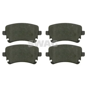 Jeu de 4 plaquettes de frein arrière SWAG