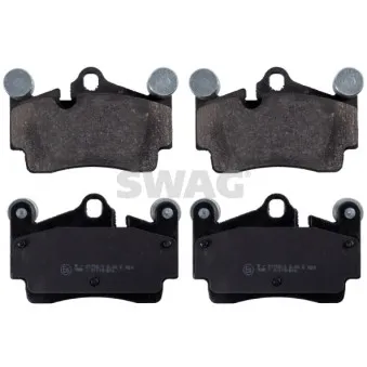 Jeu de 4 plaquettes de frein arrière SWAG
