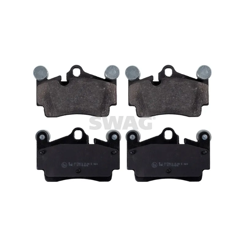 Jeu de 4 plaquettes de frein arrière SWAG 30 91 6619