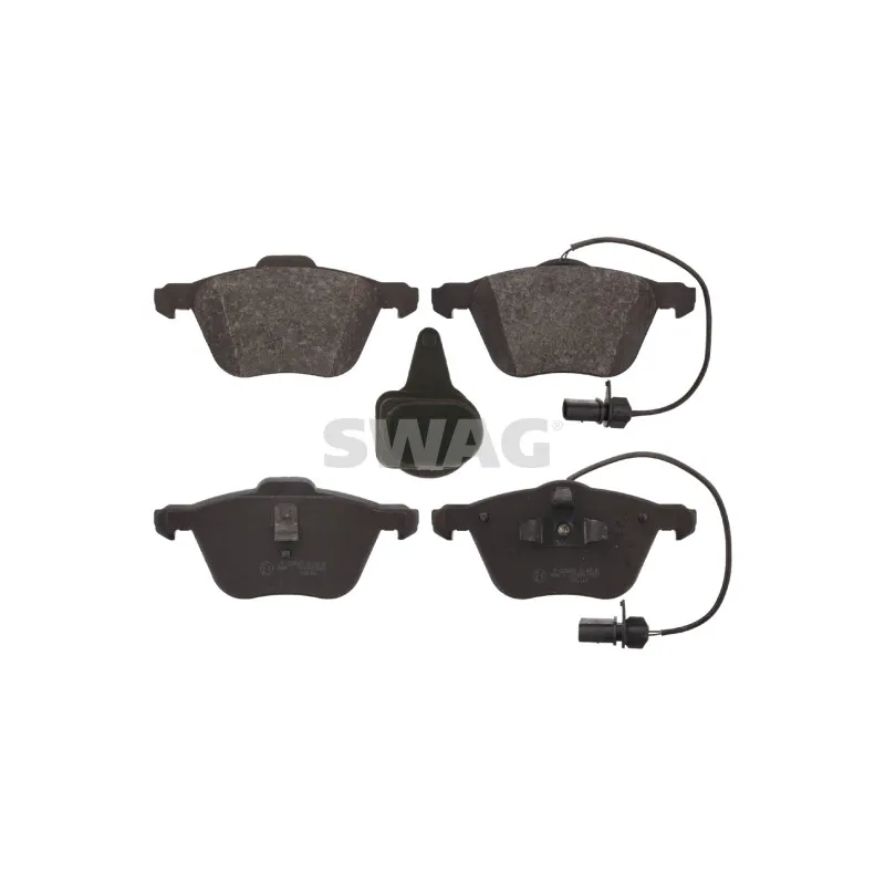 Jeu de 4 plaquettes de frein avant SWAG 30 91 6629