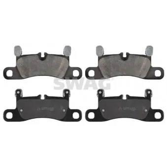 Jeu de 4 plaquettes de frein arrière SWAG
