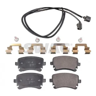 Jeu de 4 plaquettes de frein arrière SWAG